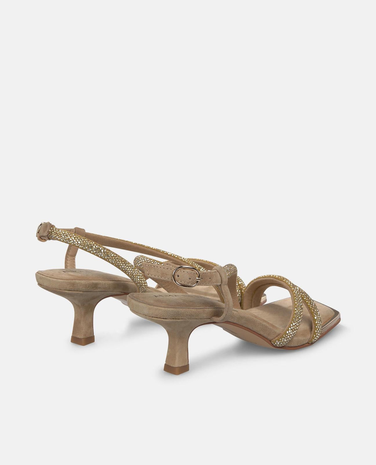 SANDALIA BAJA TUBULAR BRILLO