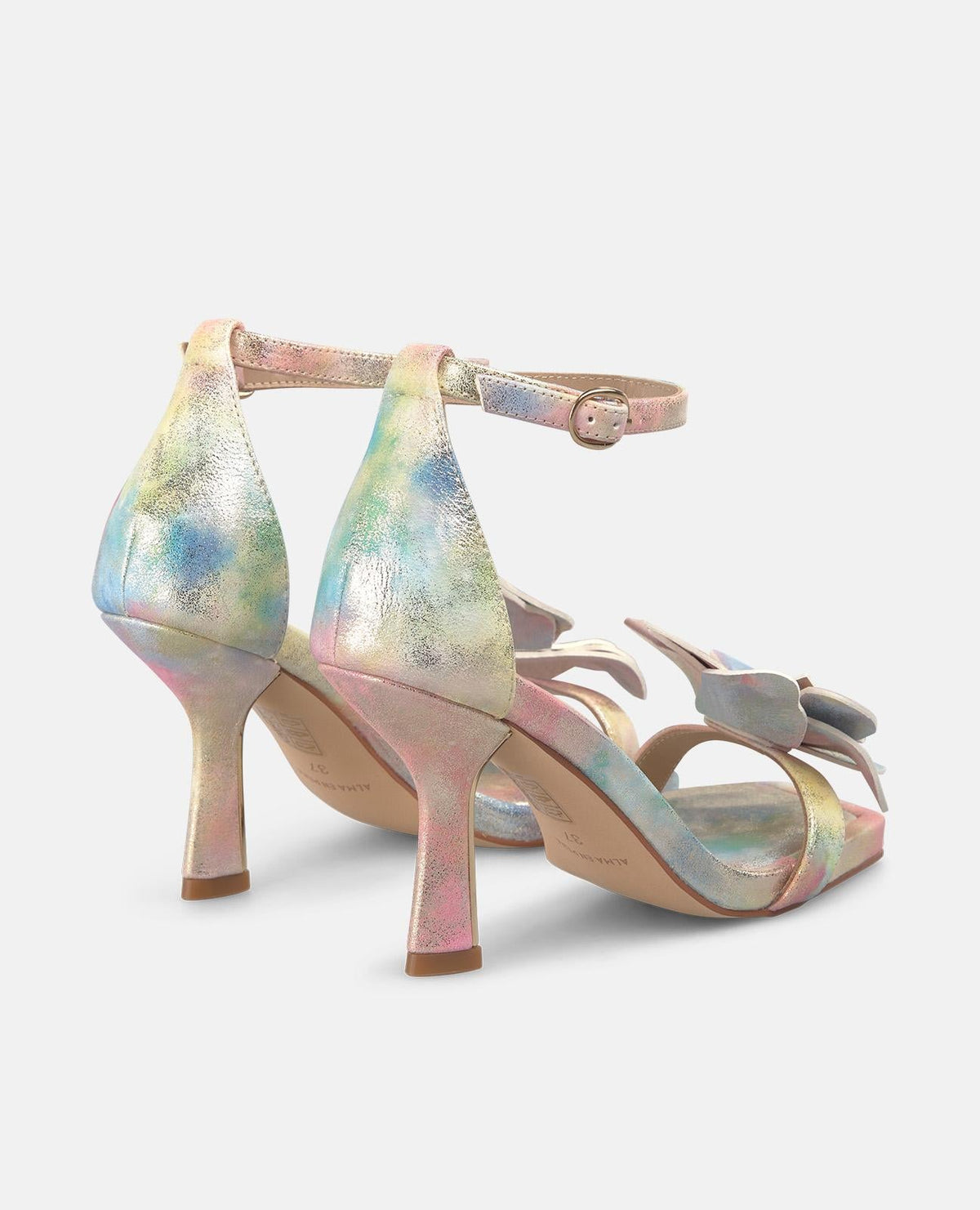 SANDALIA TACON FLOR