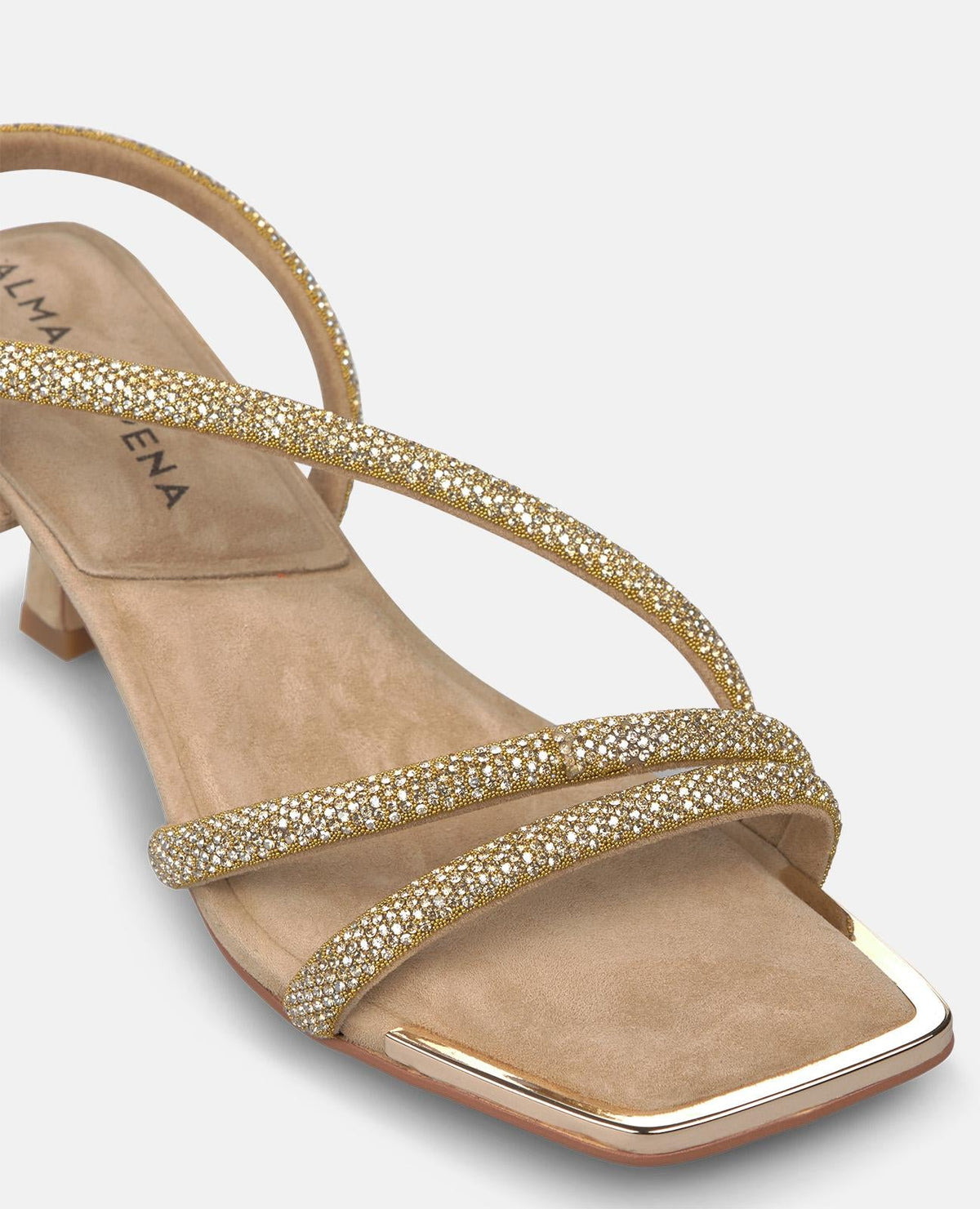 SANDALIA BAJA TUBULAR BRILLO