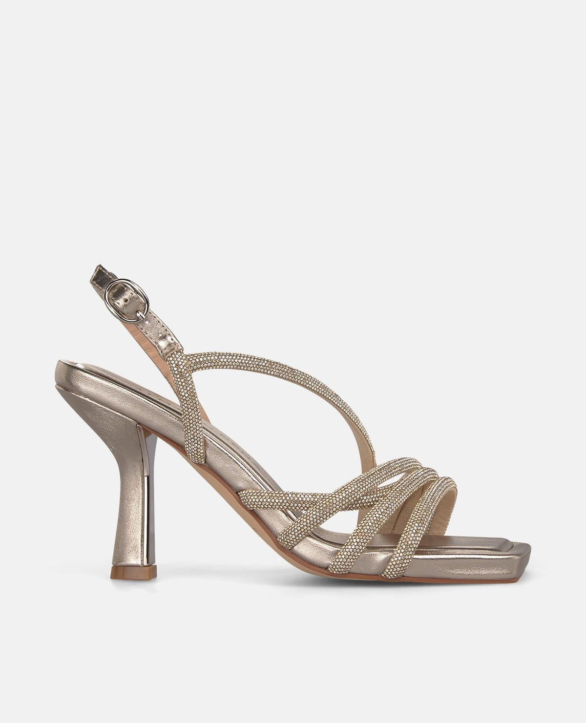 SANDALIA TUBULAR BRILLO